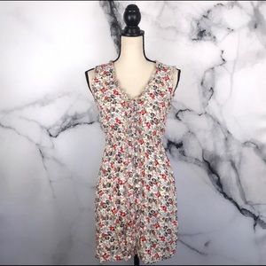 🦋ANGIE🦋 red / gray floral print dress